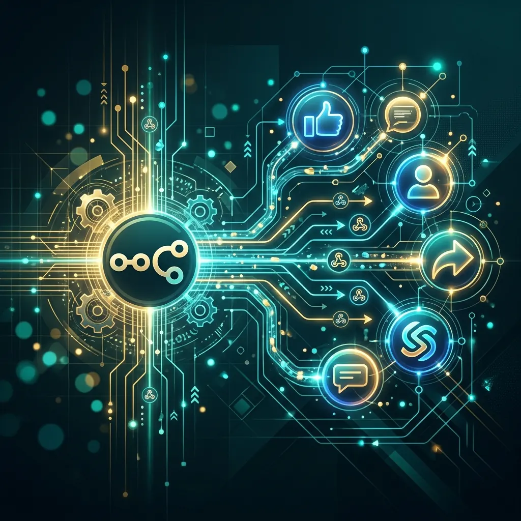 أتمتة النشر التلقائي على فيسبوك وتليجرام باستخدام n8n و Webhooks