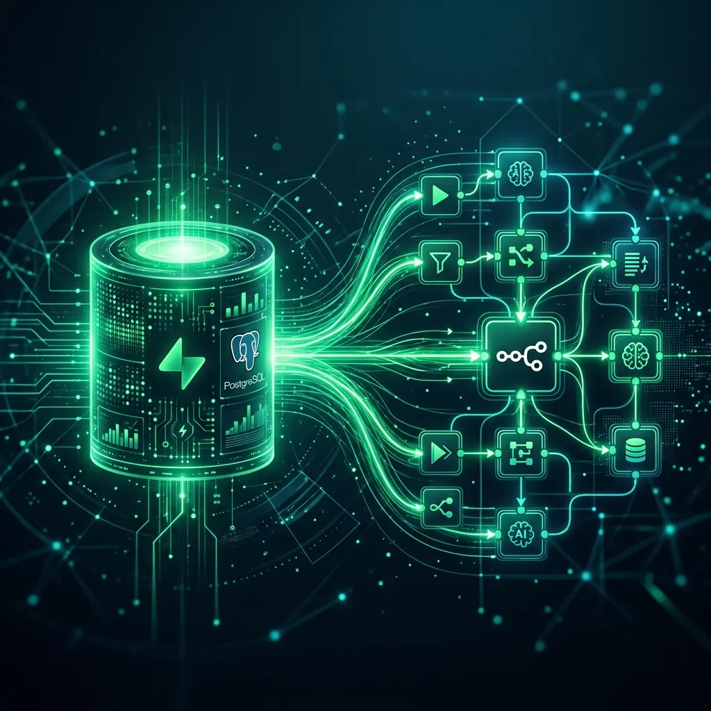 دليل ربط قاعدة بيانات Supabase PostgreSQL مع n8n وإدارتها بالذكاء الاصطناعي